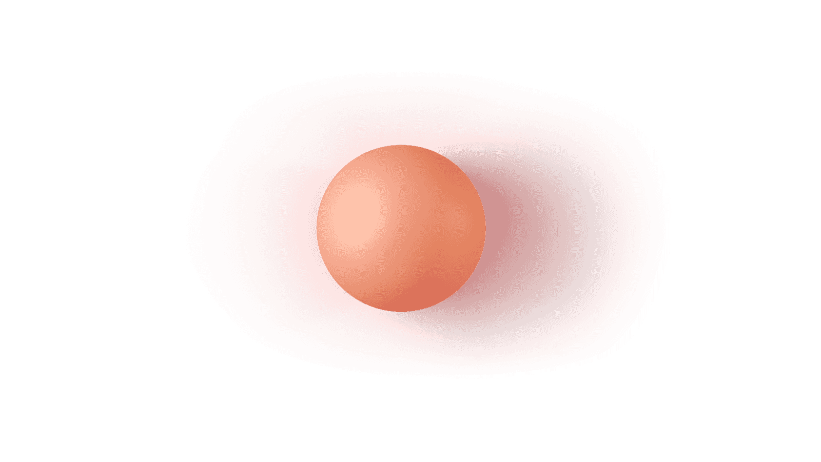 a top down render of a sphere shape